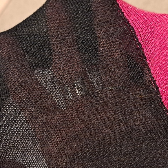 Athina Viscoe Blend Color Block Light Weight Ruched Sweater - Picture 9 of 9